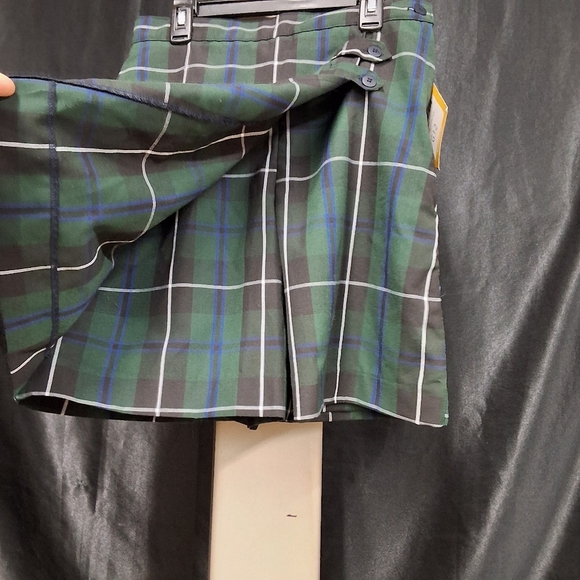 Columbia Green and Blue Wrap Skort Casual Mini - Picture 13 of 17